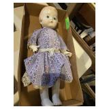 Beautiful, solid porcelain doll about 17 inches