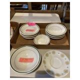 Collection of assorted vintage restaurant ware