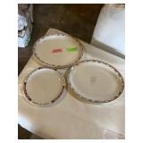 Syracuse china two nut bag platters 13 1/2 x 11