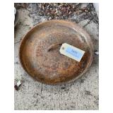 Cast Iron eight quart Dutch oven lid