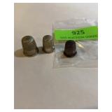 Vintage thimbles. Solid nickel silver.