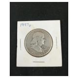 1957 D Franklin half