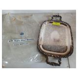 Silverplate serving tray by Crescent, 14x10 in