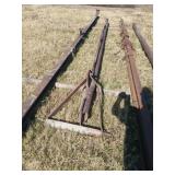 Heavy duty 3-point boom 5 inch by 15 ft long