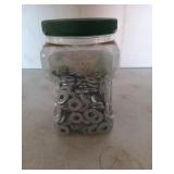About 8 lb of 5/16 washers