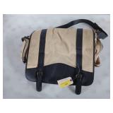 Reebok canvas messenger/ duffel bag, 18x16 in