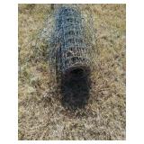 Roll a 48-in field  fence approximately 100 ft