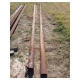 Two pieces of four and a half by 16 ft long h