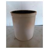 14-in beige crock marked USA