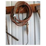 Oxygen acetylene hose with torch and brazing tip