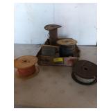 Five assorted rolls of wire