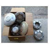 Assorted hubcaps, including Ford F-250/F-350 K
