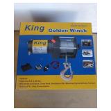 King golden winch, rated line pull: 2,000 lb, new