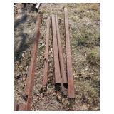 Five pieces 6 ft and shorter assorted iron two