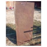 Steel plate 28x66x3/16 stick
