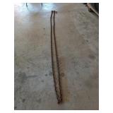 20 ft 3/8 in chain with two hooks