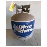 Empty Blue rhino 15 lb propane tank