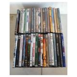 30 plus dvds, some are new in package