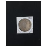 1896 Morgan silver dollar