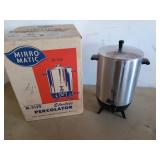 Mirro-matic 30 cup electric percolator with