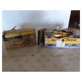 Stanley handyman miter box in original box, and a