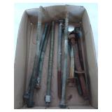 Assorted bolts, 10 to 16 in long