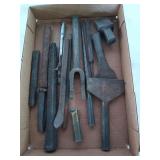 Flat of sort of chisels, etc.