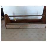 Wooden Carpenters tool box, 12x35 in