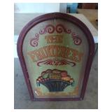The fruiterers wooden wall decor, 35x23 in