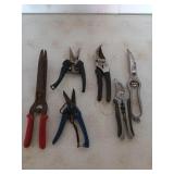 Assorted snips and shears