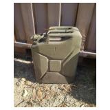 5 gallon Jerry can, contents unknown