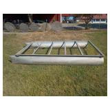 The start of a floating aluminum pontoon Pier,