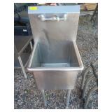Single Bay stainless sink 48x19x19