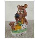 Empty "Bears" 1972 McCormick straight bourbon