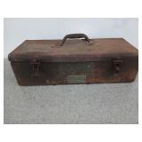 Case mechanics metal tool box, marked US Army A