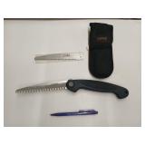 Gerber hand saw with two blades and carrying