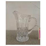 9 inch, crystal? Pitcher