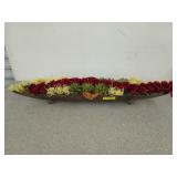36-in floral centerpiece with faux roses and