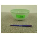 Green jadeite Fire King mixing bowl, 3x7 in,