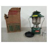 Coleman two-mantle floodlight, green lantern,