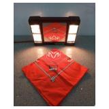 Tabletop mirror/light combo with tilting mirror 8