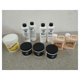 Collection of leather cleaner/weatherproofing