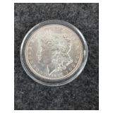 1885 Morgan silver dollar, MS