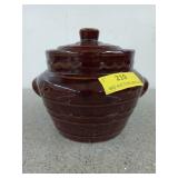 Har-Crest oven proof stoneware, USA, Brown Bean