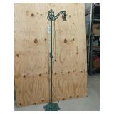 56 inch green metal lamp, no shade