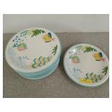 12 Studio Nova barrier reef 11 inch dinner plates