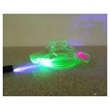 Beautiful 5x7 uranium glass napkin holder,