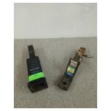 Two hitches. One is a 1 1/4 to 2 in hitch