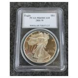 2001-w $1 silver eagle coin, numismatic