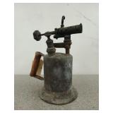 Antique Clayton and Lambert brass torch, has